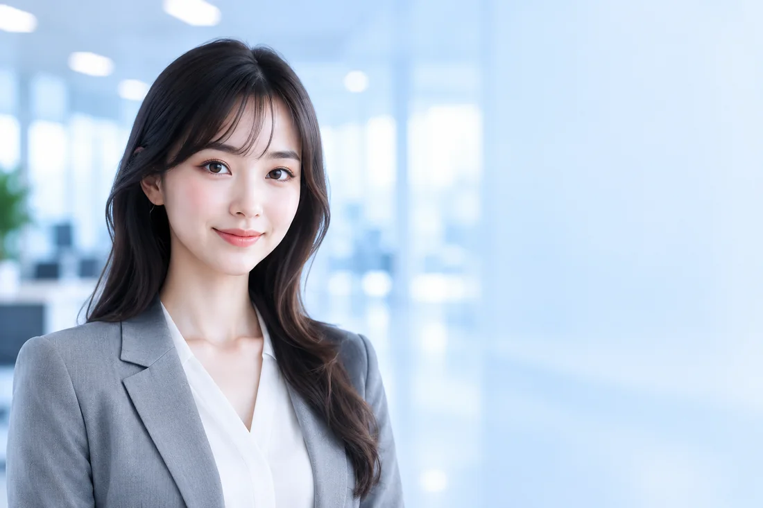 A business professional working alongside the Atlas AI agents